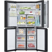 LG Instaview DID No Frost Four Doors Refrigerator With Inverter Technology, 508 Liter, Black - GC-X22FFQAB