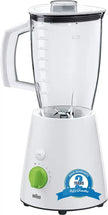 Braun electric blender, 800 watts, 2 litres, white, JB3010 (with Raya warranty)