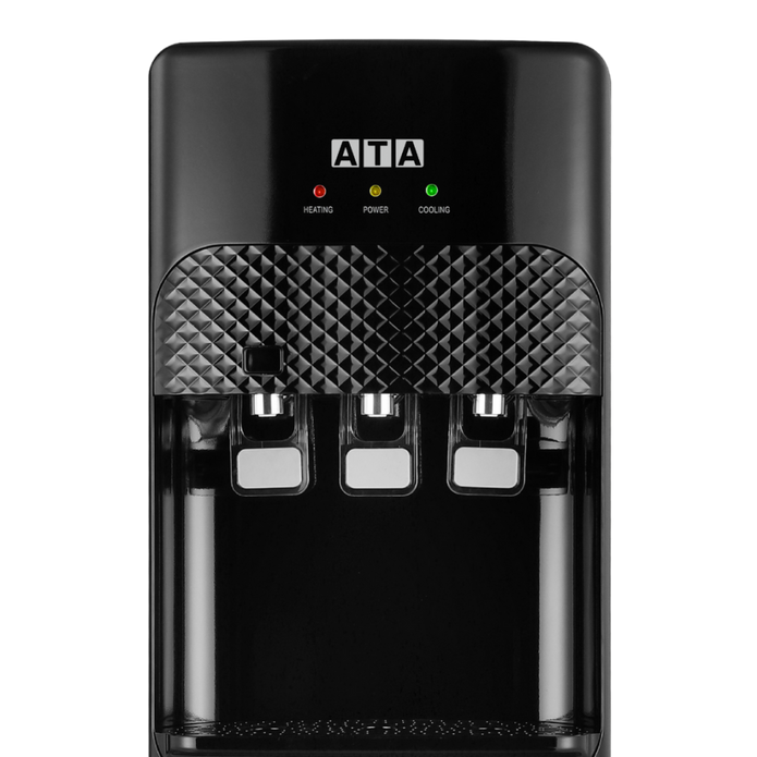 Diamond Water Dispenser A+ 3 faucets black With Cabin – WD002-DAI-ATA