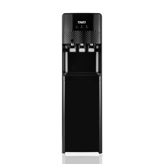 Diamond Water Dispenser A+ 3 faucets black With Cabin – WD002-DAI-ATA