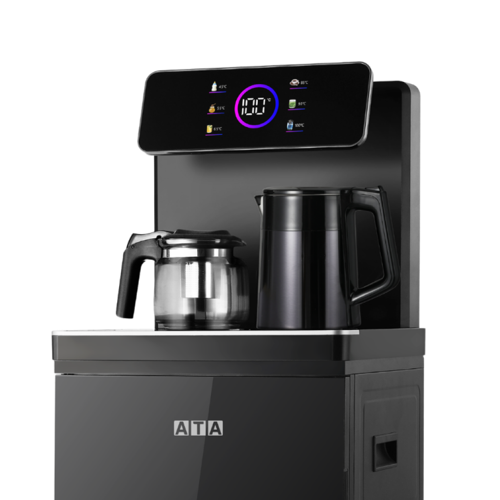 ATA Smart Tea Bar Dispenser, Tea Maker, Touch Screen, Remote, Bottom Loading, Black - TB001