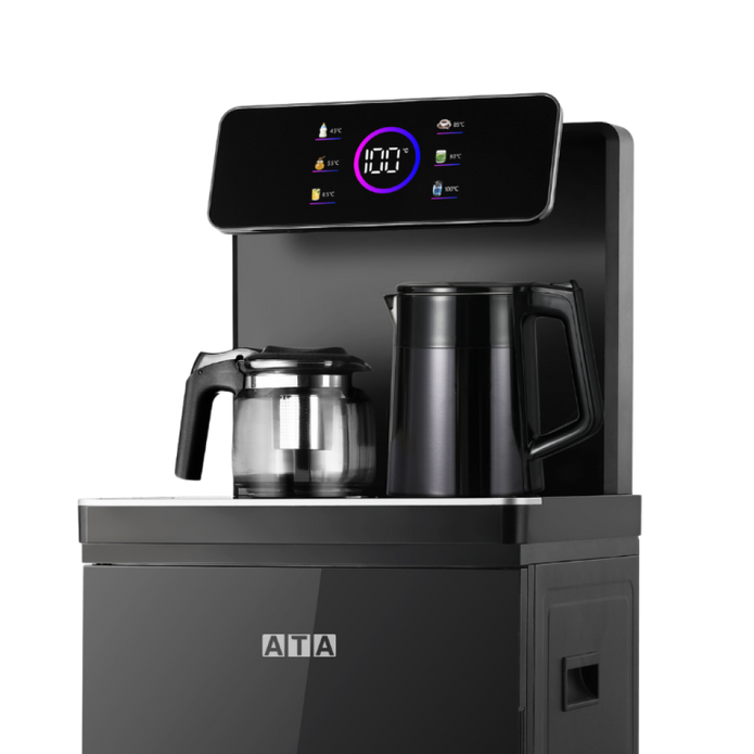 ATA Smart Tea Bar Dispenser, Tea Maker, Touch Screen, Remote, Bottom Loading, Black - TB001
