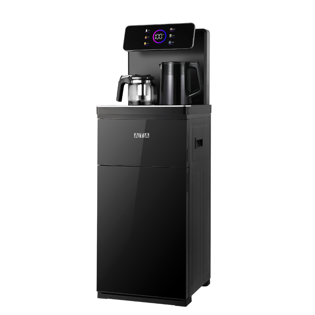 ATA Smart Tea Bar Dispenser, Tea Maker, Touch Screen, Remote, Bottom Loading, Black - TB001