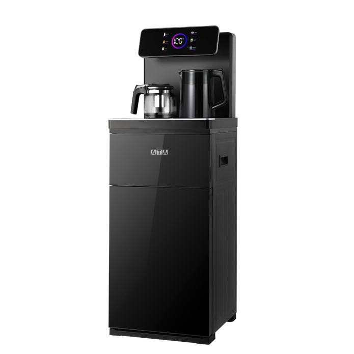 ATA Smart Tea Bar Dispenser, Tea Maker, Touch Screen, Remote, Bottom Loading, Black - TB001