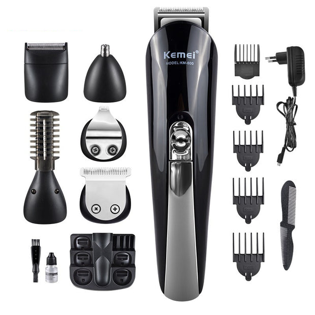 Kemei Electric clipper &Shavers 11 in 1 for men, Black KM-600