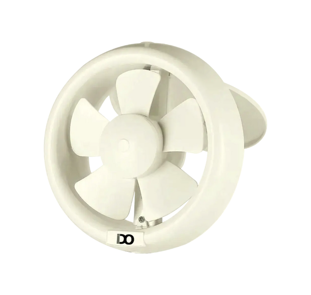 IDO Bathroom Ventilating Fan, 20cm, Circular, Ivory White, GVF20-OWH