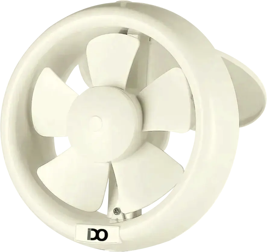 IDO Bathroom Ventilating Fan, 15 cm, Circular, Ivory White, GVF15-OWH