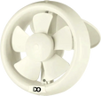 IDO Bathroom Ventilating Fan, 15 cm, Circular, Ivory White, GVF15-OWH