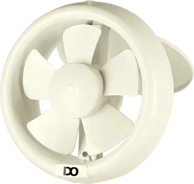 IDO Bathroom Ventilating Fan, 15 cm, Circular, Ivory White, GVF15-OWH