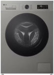 LG Front Load Washing Machine 9kg, 1400 RPM, Platinum Silver, Model F4Y2VYGYP