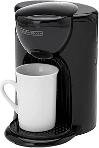 Black & Decker DCM25-B5 Coffee Maker 330 Watts, 1 Cup - Black