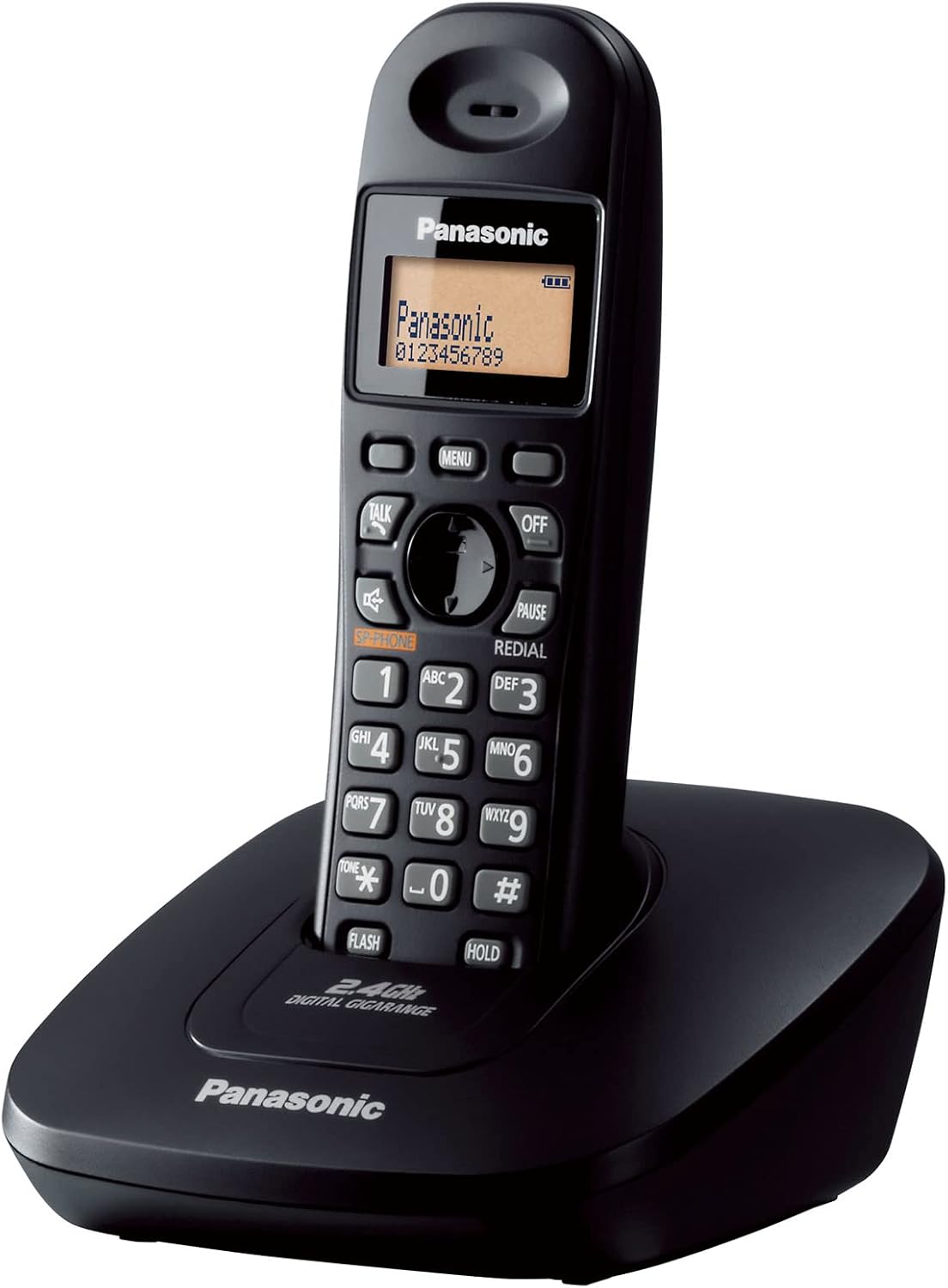Panasonic Wireless Landline, Black - KX-TG3611