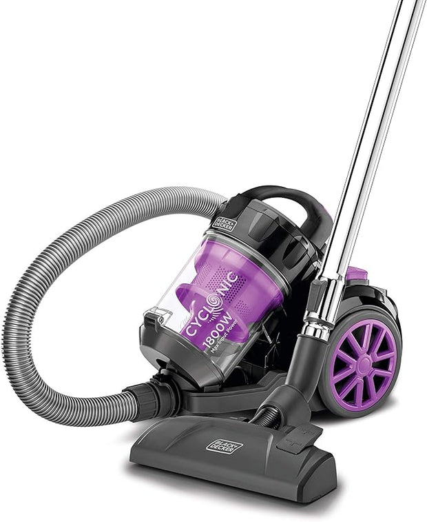 Black & Decker VM1880 Bagless Vacuum Cleaner 1800 Watt - Purple