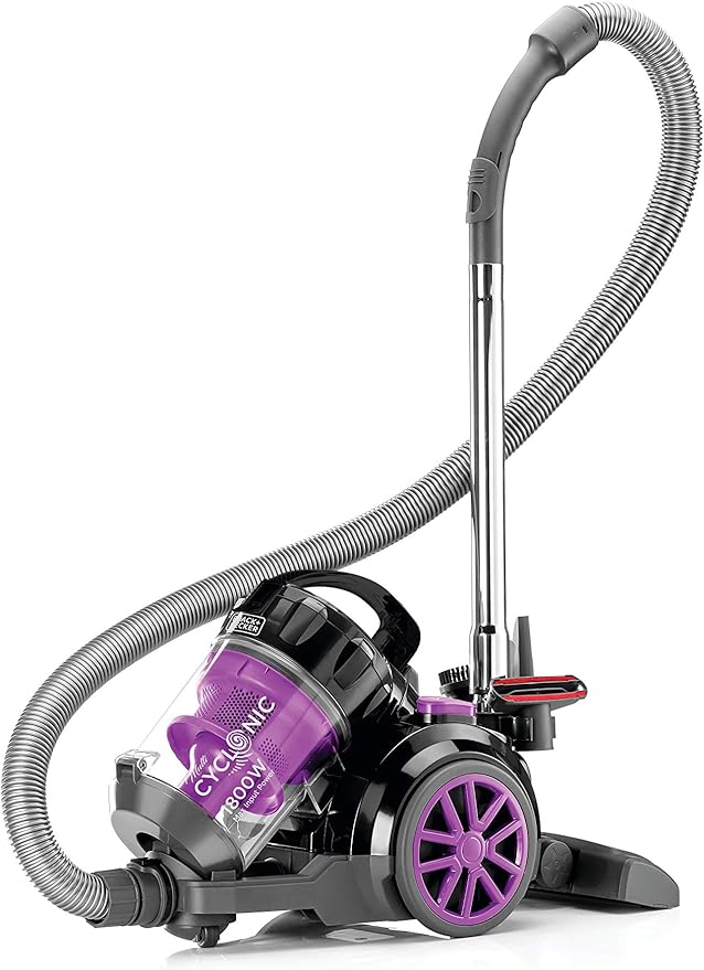 Black & Decker VM1880 Bagless Vacuum Cleaner 1800 Watt - Purple