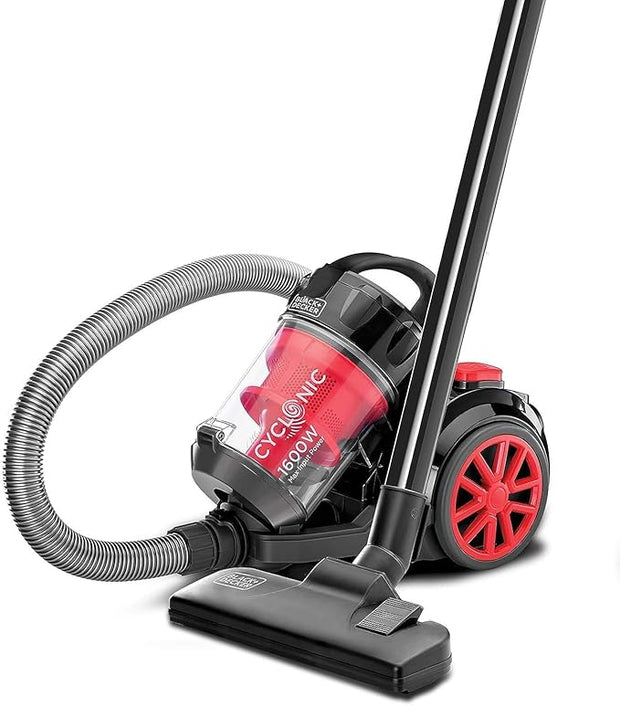 Black & Decker 1600W Bagless Cyclonic Canister Vacuum Cleaner, Multi Color - Vm1680-B5