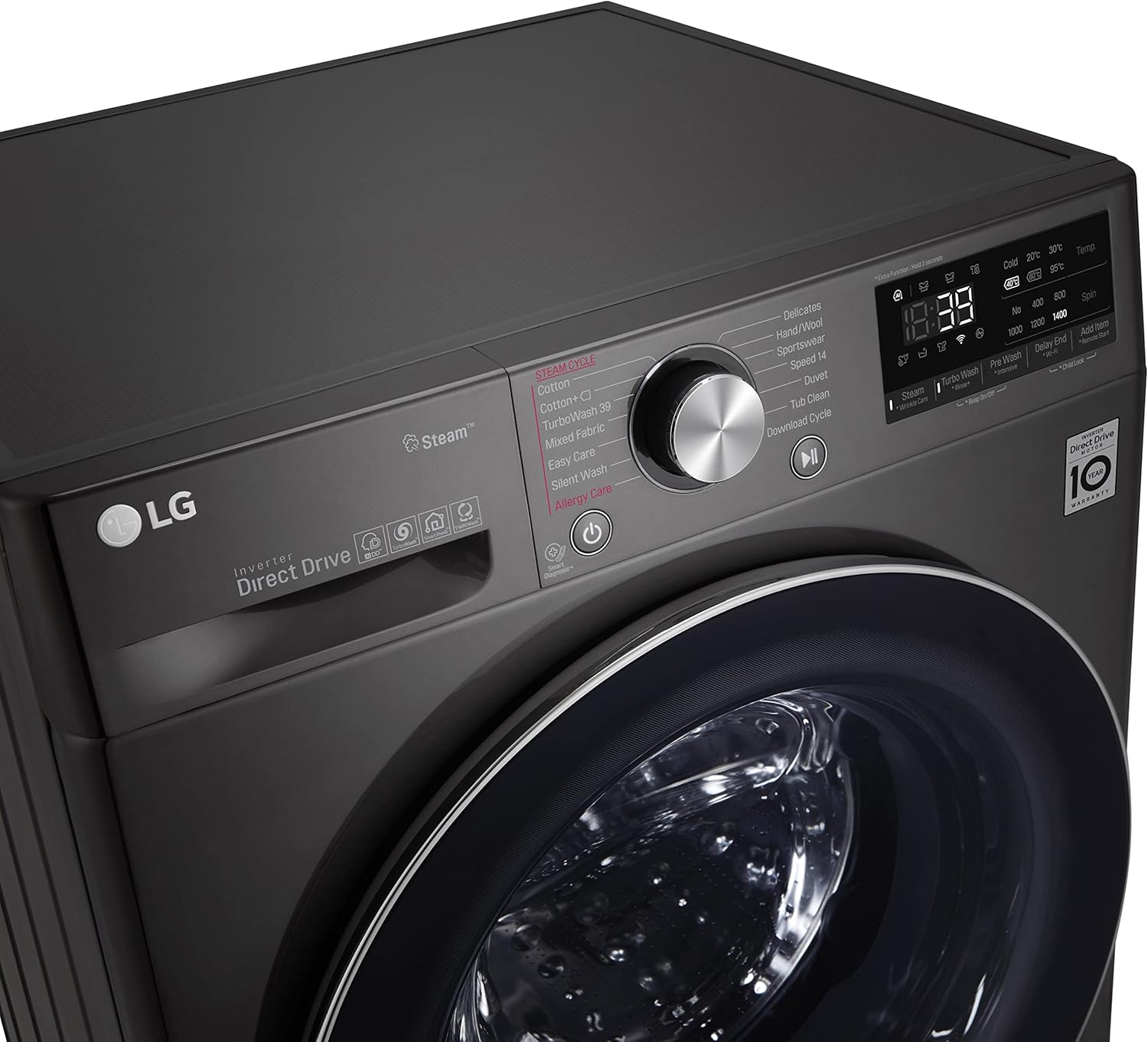 LG Vivace Washing Machine 10.5/7KG dryer, with AI DD technology, Black-LG ThinQ™-F4V9RCP2E