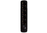 Cord Extension Socket  5 Way Black (Premio)