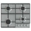 Gas hob 60 cm, 4 burners, Enamelled grills, front control, gas control, full safety.G640EX