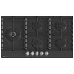 Gas hob, 90 cm, black, 5 burners, front control, full safety, Gas control.GW951MB
