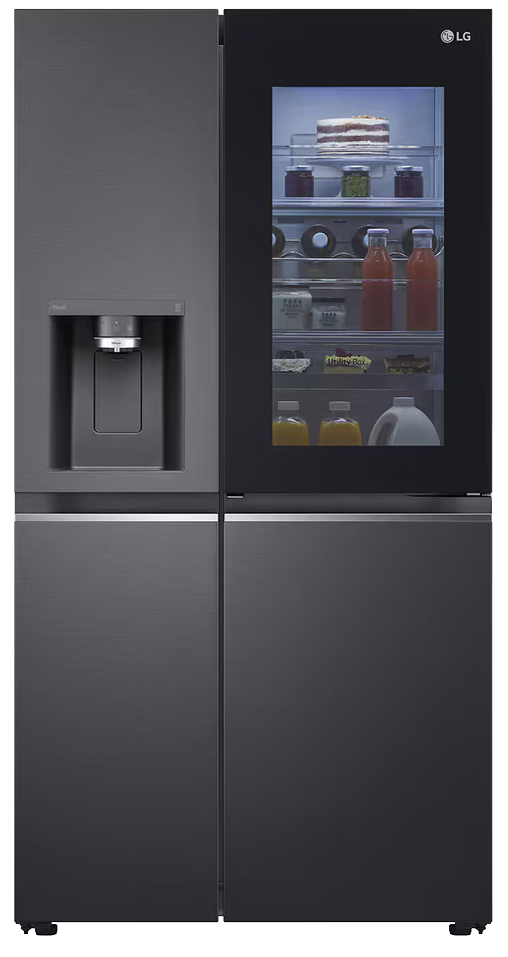 LG Refrigerator GC-X257CQEW InstaView No Frost 623L 3 Door Water Dispenser Ice Maker Inverter - Black
