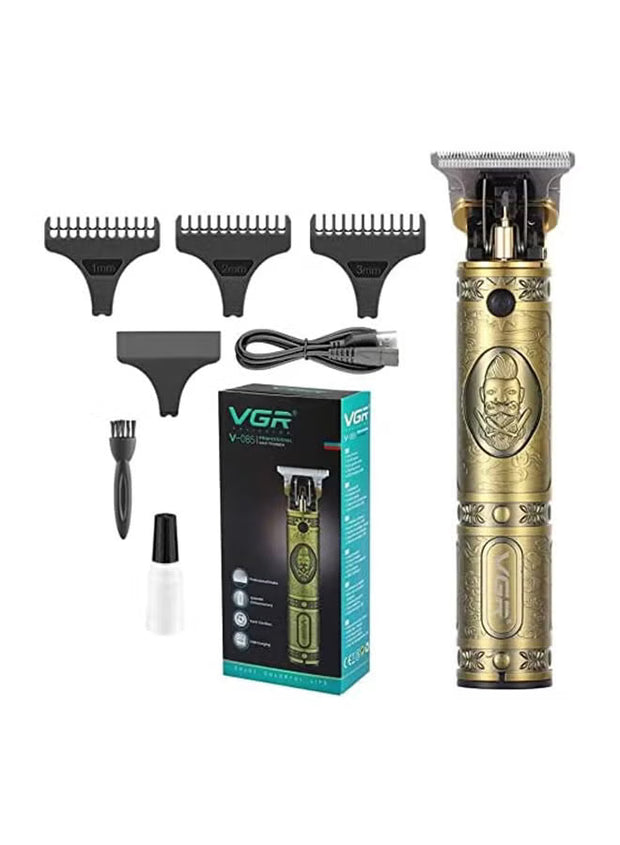VGR Electric Hair Clipper for men, for dry use, Gold, V-085