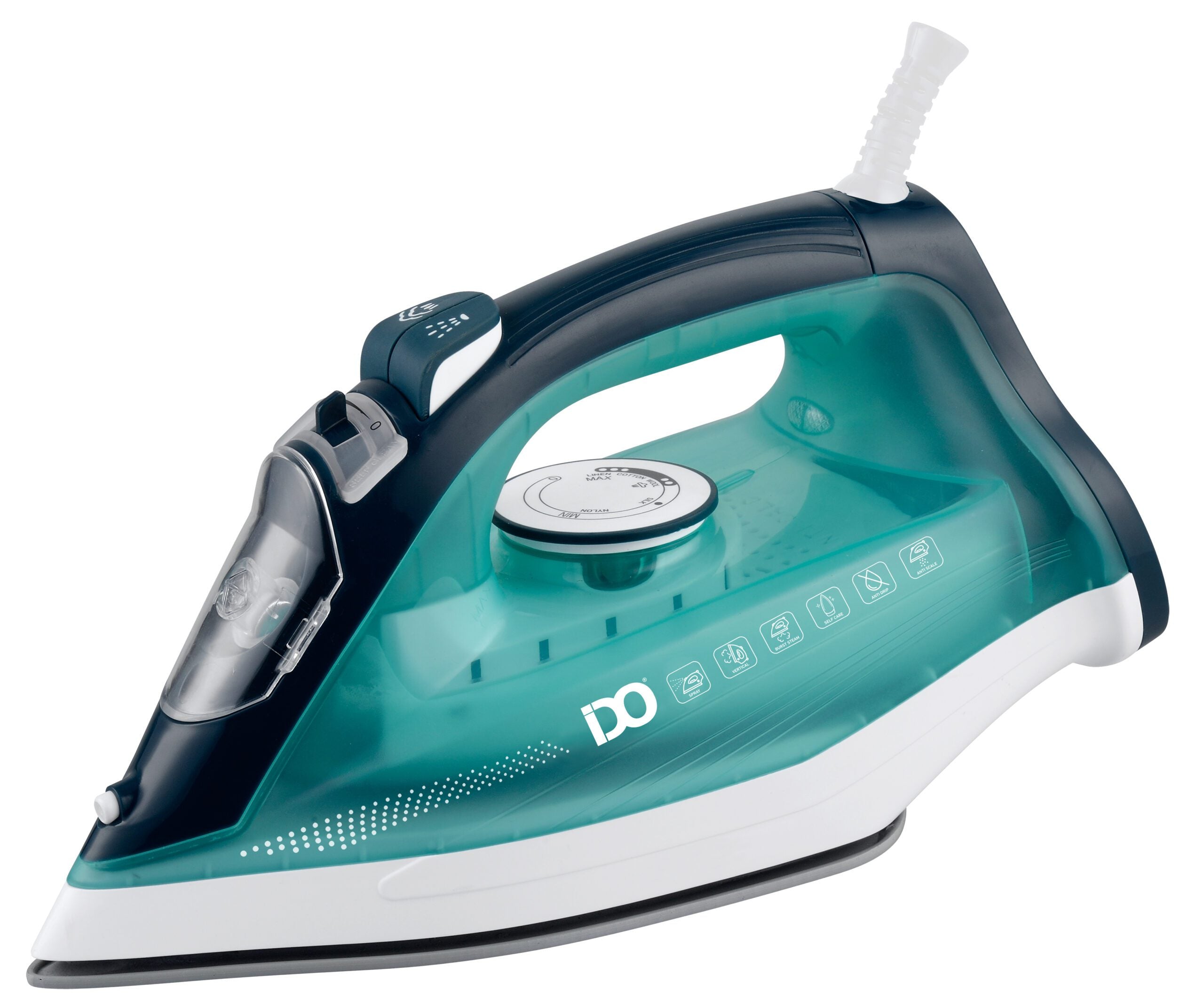IDO Ceramic Steam Iron 2200w, Mint/Green – SI2200-MGR