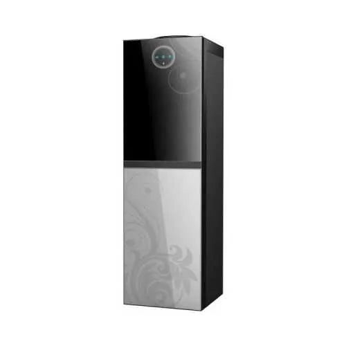 Bergen Water Dispenser 3 Taps With Refrigerator 2.5 Feet Black and Silver BYB 538 Silver