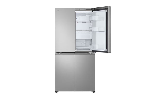 ثلاجة إل جي NoFrost بباب فرنسي، 530 لتر، محرك انفرتر، فضي - GC-B22FFLZB