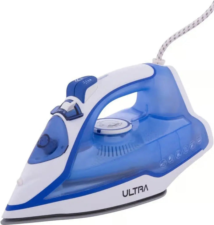 Ultra UI22BWE1 Steam Iron, 2200 Watt, 300 Ml, Ceramic Base - White Blue