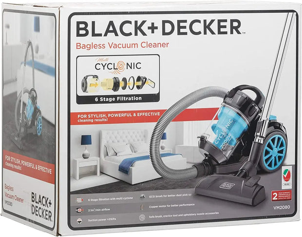 Black + Decker Canister Vacuum Cleaner Multi Color - VM2080-B5