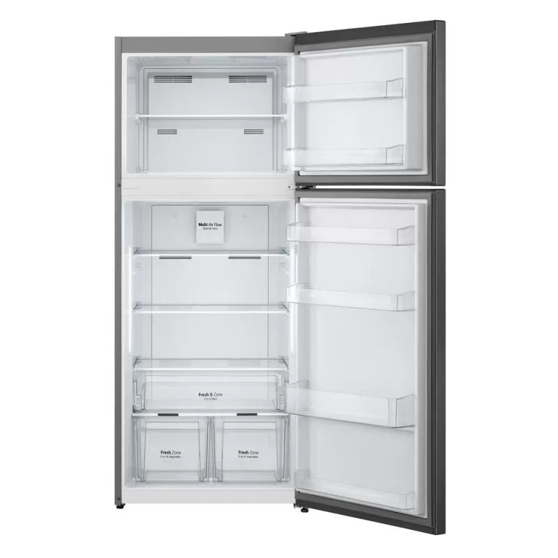 LG Refrigerator 410 Liter Top Mount Freezer Black Multi Air Flow GTF402SBAN