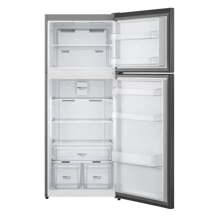 LG Refrigerator 410 Liter Top Mount Freezer Black Multi Air Flow GTF402SBAN