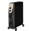 BLACK+DECKER Oil Heater, 11 Fins, 2500 Watt, Black - OR011FD