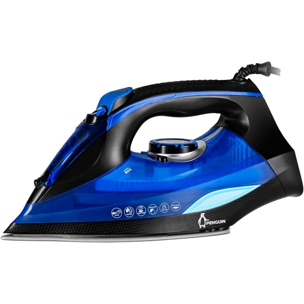 Penguin Steam Iron with Ceramic Soleplate 2800W Blue - PI2800W