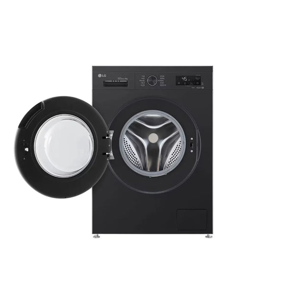 LG Digital Front Load Full Automatic Washing Machine With Inverter Technology, 8 kg, Black - F4Y2TYG6X