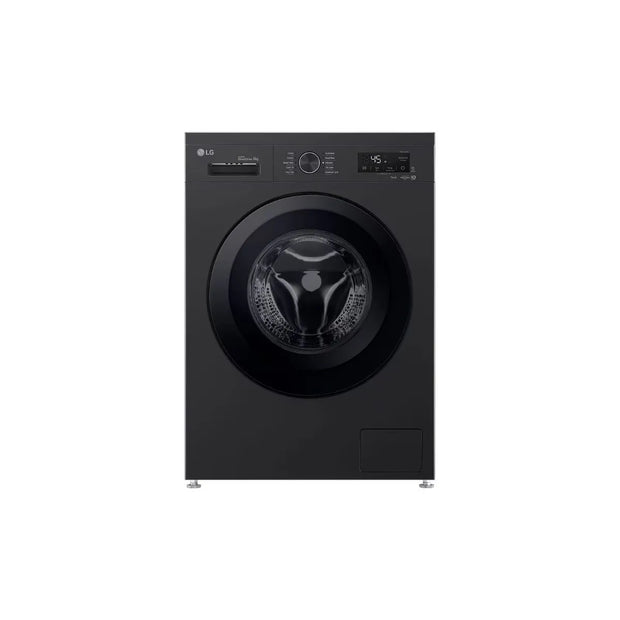 LG Digital Front Load Full Automatic Washing Machine With Inverter Technology, 8 kg, Black - F4Y2TYG6X