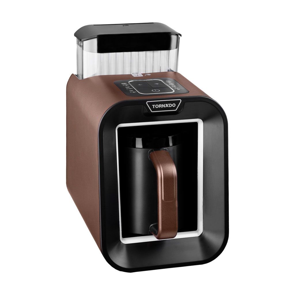 TORNADO Automatic Turkish Coffee Maker 330ml Brown x Black Water Tank TCME-100S-PRO