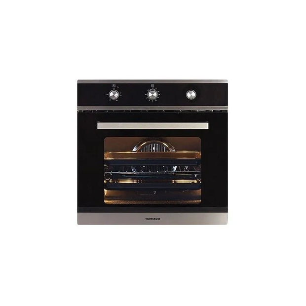 Tornado Gas Oven 60 cm With Gas Grill & Fan Stainless: OV60GMFFS-2
