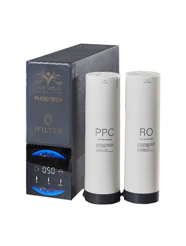 Ifilter RO Water Filter  Classic With Digital Screen Only Two Stages 7-Stage Efficiency - Gray